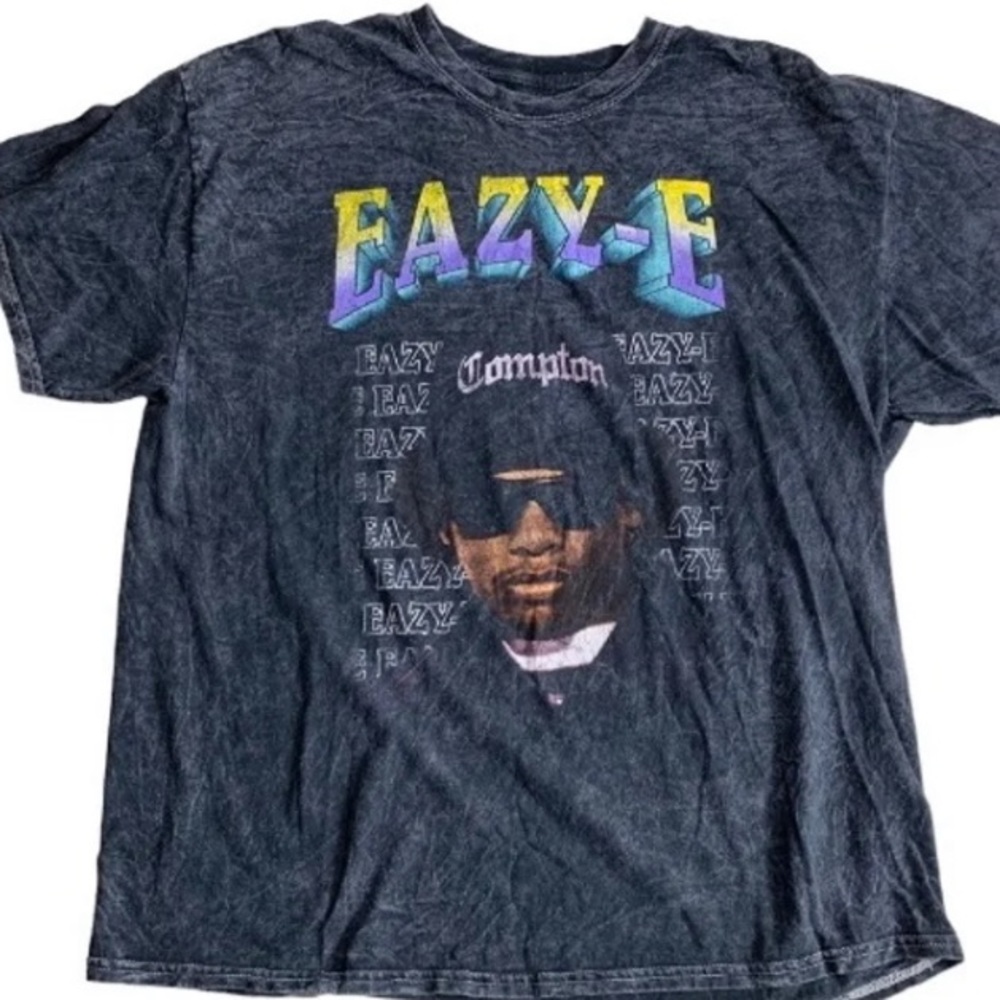 RUTHLESS Eazy-E Black acid wash T shirt men’s size extra large
